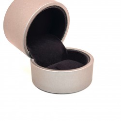 ECRIN ROND BAGUE GRIS METALLISE INTERIEUR NOIR PM (52)