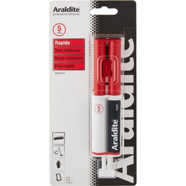 COLLE ARALDITE ROUGE 24ml