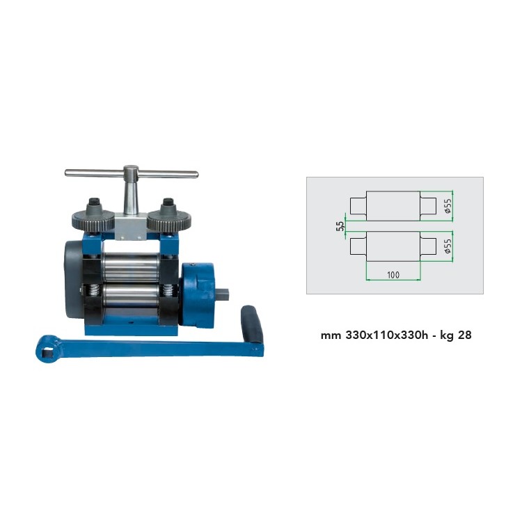 LAMINOIR EL100 TOUT PLAQUE 100MM REDUCTEUR SANS ROULETTE