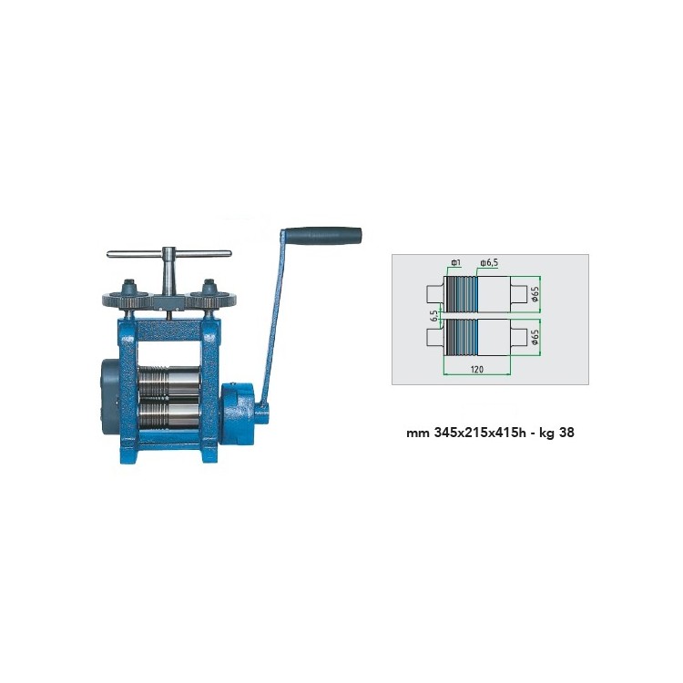 LAMINOIR LF120 MAIN PLAQUE ET FIL 120MM A REDUCTEUR TOUT FONTE