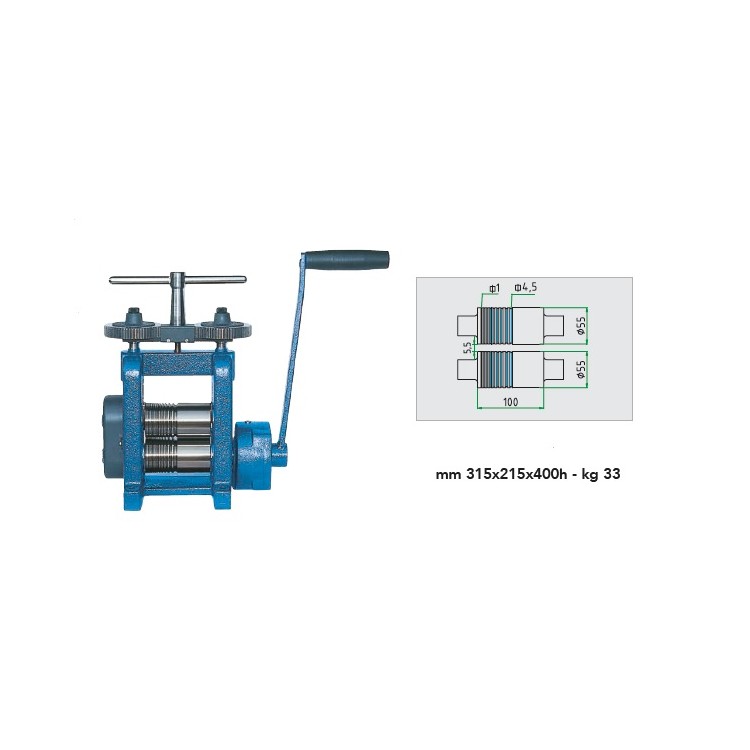 LAMINOIR LF100 PLAQUE ET FIL REDUCTEUR TOUT FONTE