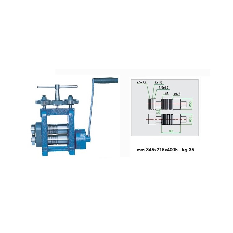 LAMINOIR LF100RR PLAQUE FIL REDUCTEUR + ROULETTE