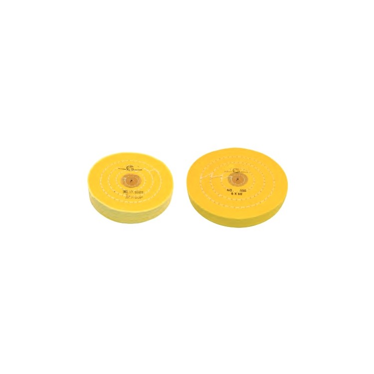 DISQUES TOILE COUSUE JAUNE MOUSSELINE