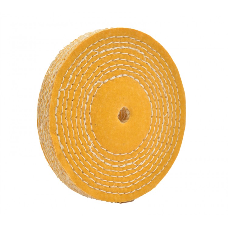 DISQUE COTON SISAL ø120 - ép. 20mm - alésage 6mm