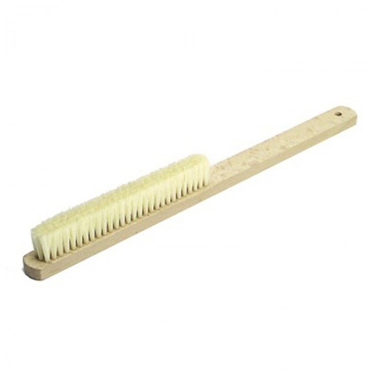 BROSSE A MAIN SOIE BLANCHE 4RGS 22CM