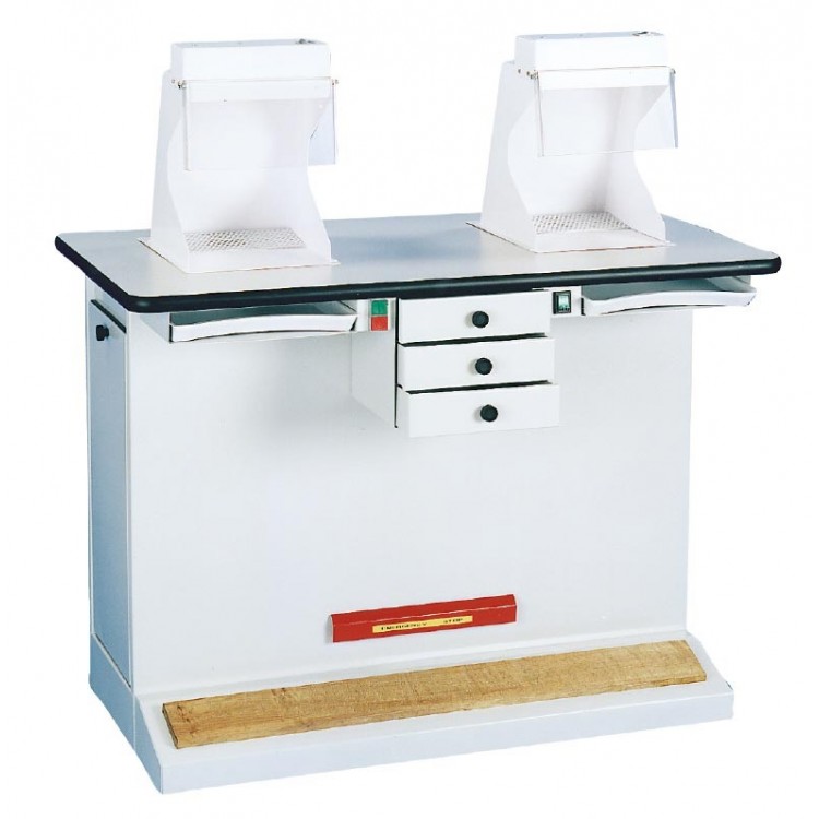 TABLE A POLIR 2 POSTES - ASPIRATION 1400m3/H